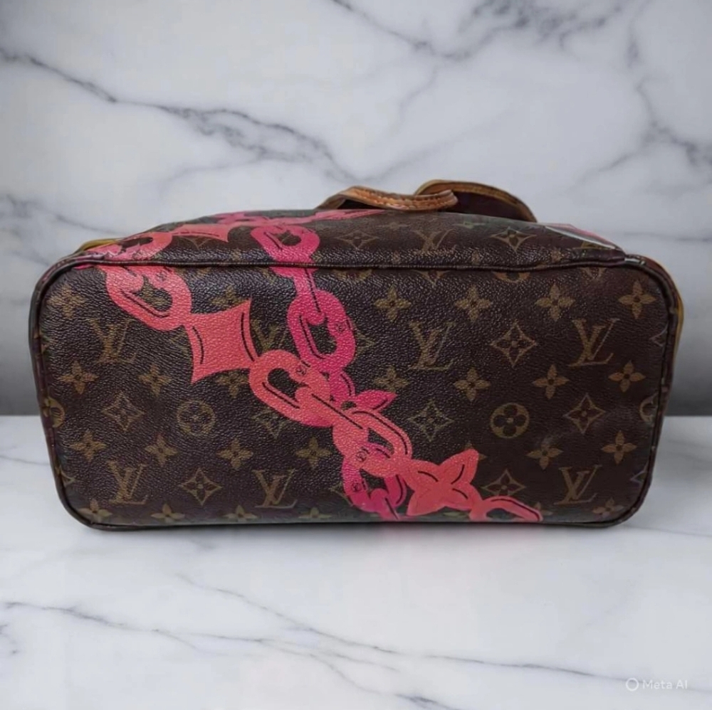 SOLD✅️LOUIS VUITTON Neverfull MM LIMITED EDITION✨️ Nautical Bay Print Tote Bag - Picture 11 of 17